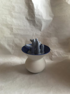 Blue Coral Vase