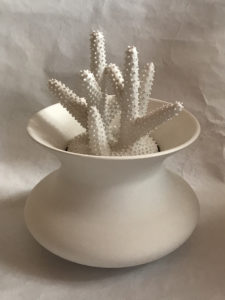 White Coral Vase