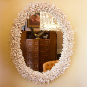 Box Hedge Oval Mirror